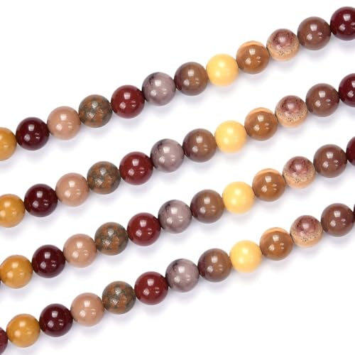 35pcs Adabele Natural Mookaite Jasper Gemstone 10mm Round Beads (36 Count)
