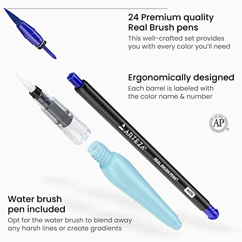 Watercolor Paint Pens (24 Count)