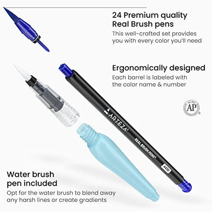 Watercolor Paint Pens (24 Count)