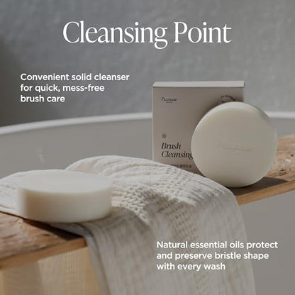 Brush Cleaner Soap with Case & Cleaning Mat