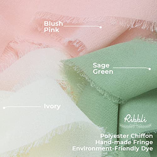 Blush Pink Chiffon Ribbon 1 (60 Foot)