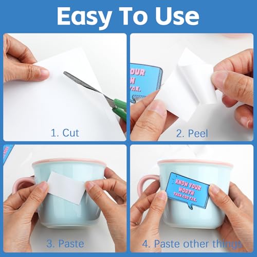 Double Sided Adhesive Sheets for Arts Craft Scrapbooking Photo Albums Home Decorative 25Pcs (25 Count)
