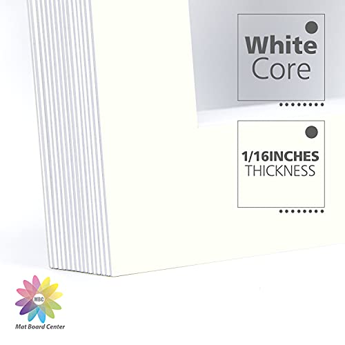 Mat Board Center 10 Pack 11x14 Photo Mats for 8x10 Picture (10 Count)
