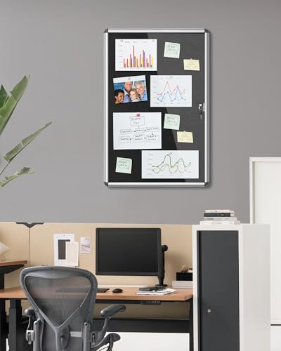 36"x24" Enclosed Bulletin Board