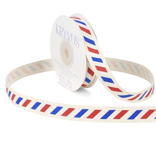 4th of July Red White and Blue Cotton Ribbon 5 (36 Foot)