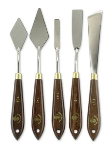 Stainless Steel Palette Knife Painting Tools (5 Count)