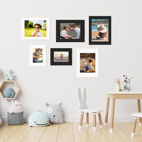 11x14 White Picture Mats with Core Bevel Cut Frame Mattes for 8.5x11 Pictures