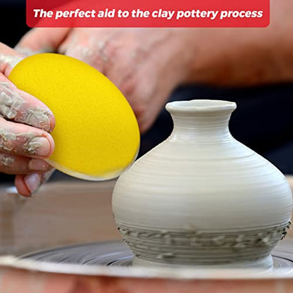 30 Pieces Pottery Sponge for Clay Ceramics Pottery Clay Sponge Cleanup and Shaping Mud Tool Supplies for All Ceramic Artists (30 Count)