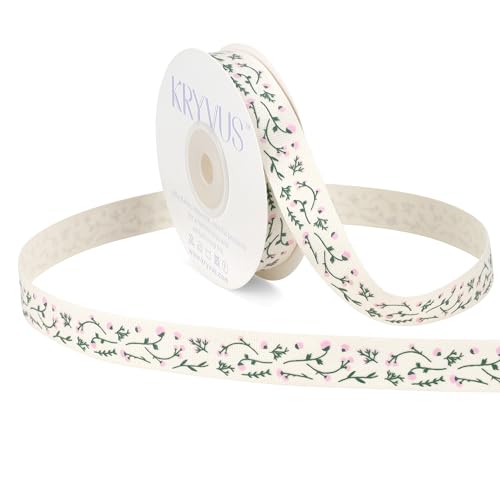 Light Pink Flower Cotton Ribbon 5 (36 Foot)