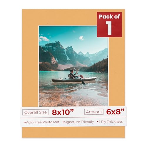 8x10 Mat Bevel Cut for 6x8 Photos