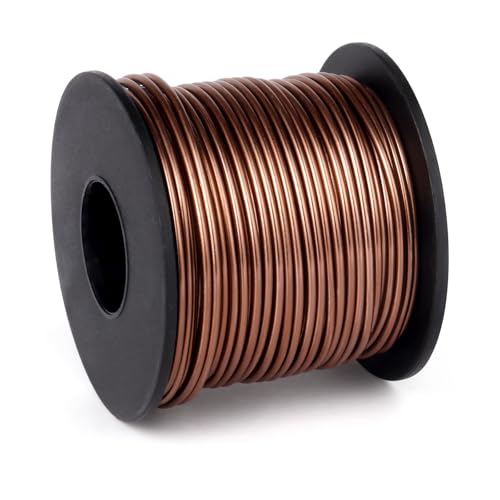 75FT 16 Gauge Bendable Brown Aluminum Craft Wire for Jewelry Making Craft (75 Foot)