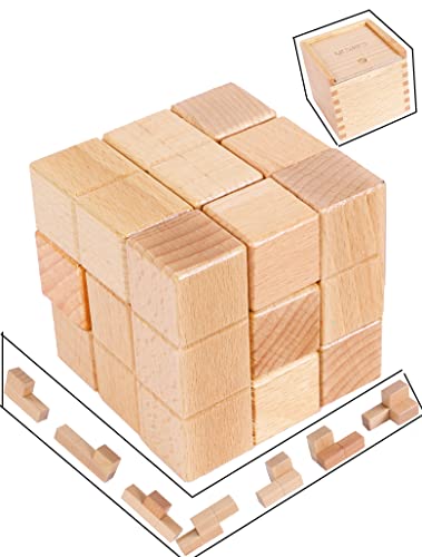 TOWO Large Wooden Soma Cube Puzzle