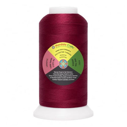 Wine Tex 90 Polyester Heavy Duty Thread for Upholstery