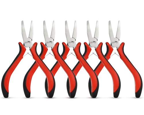 5 Piece 5"Flat Nose Pliers (5 Count)