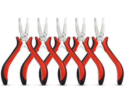 5 Piece 5"Flat Nose Pliers (5 Count)