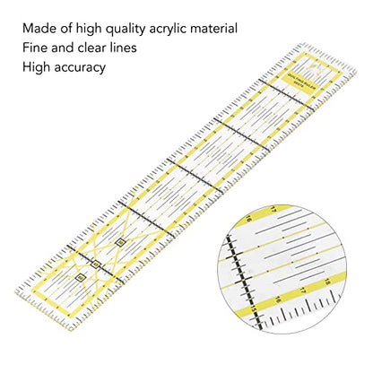Sewing Ruler Acrylic Clear Ruler for Sewing
