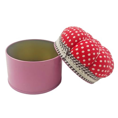 Pumpkin Shaped Pin Cushion with Storage Box