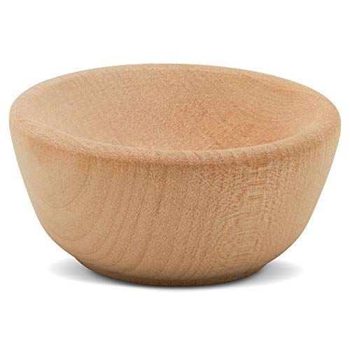 Wooden Craft Bowls Unfinished 2 (50 Count)