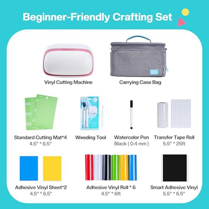 Vinyl Cutter Machine Creator Bundle with Carrying Case