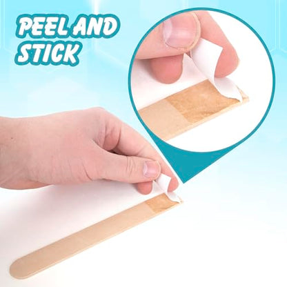 Self Adhesive Popsicle Sticks for Crafts (500 Count)
