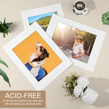 15 Pack Picture Mats 12x16 for 9x12 Photos (15 Count)