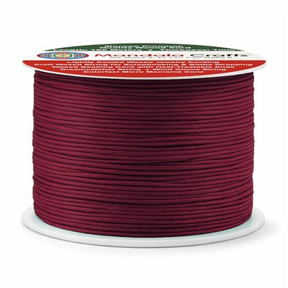 1mm Maroon Waxed Cord (327 Foot )
