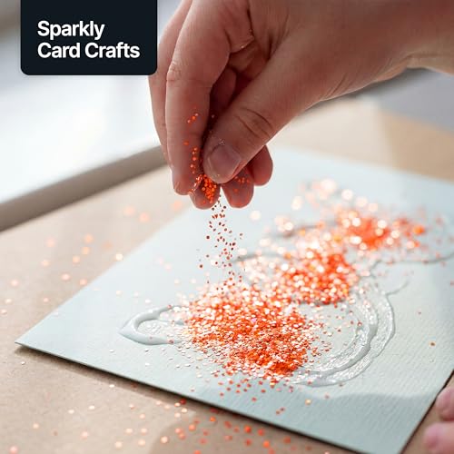 Craft Glitter Fluorescent Peach 100g Fine Glitter (3.5 Ounce)
