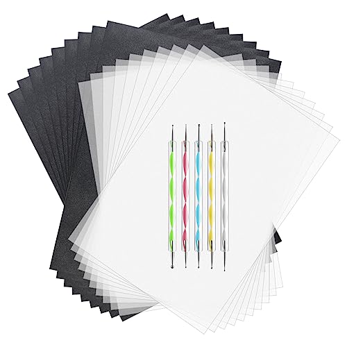 150 Sheets Black Carbon Copy Paper and Tracing Paper with Tool Set (150 Count)