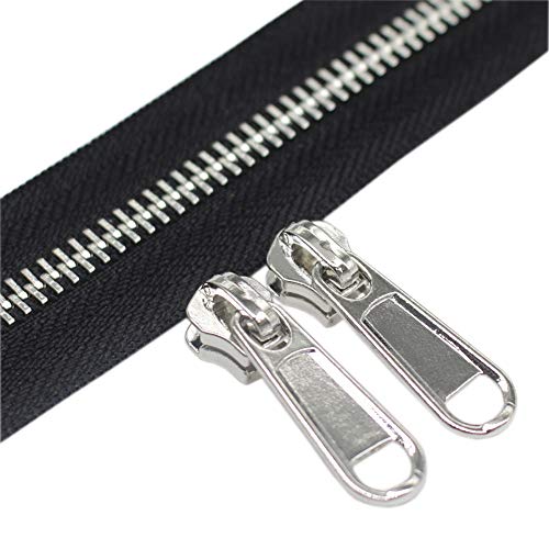 5 Metal Zippers by The Yard Bulk 4 Yards