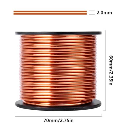 95FT 14 Gauge Bendable Copper Aluminum Craft Wire for Jewelry Making Craft (95 Foot)