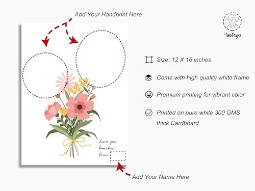 Flower Bouquet Handprint Art Craft DIY Kit