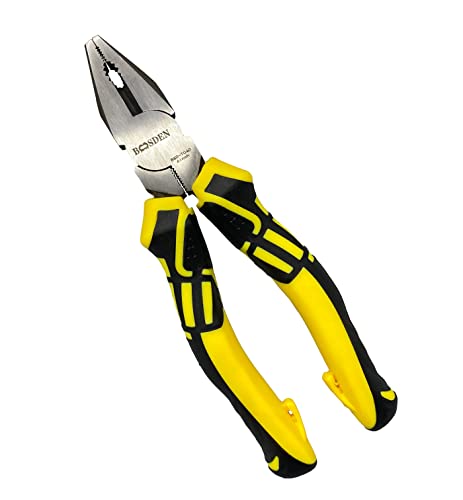 6 Inch Lineman Pliers with Wire Cutter Electrical High Leverage