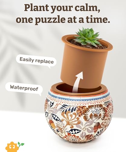 3D Puzzle Planter 80 Pieces (80 Count)