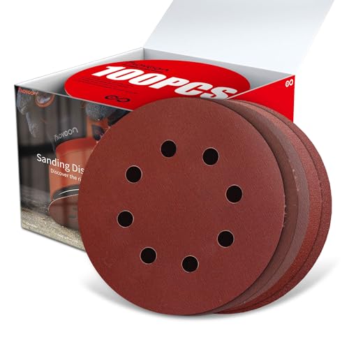 Sanding Disc 5 Inch 8 Hole (100 Count)