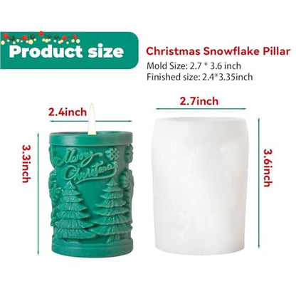 Christmas Candle Silicone Molds
