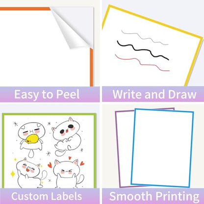24 Sheets Printable Sticker Paper