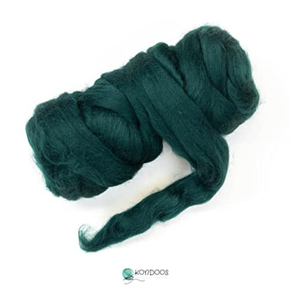 Colored Natural Wool roving (8 Ounce)