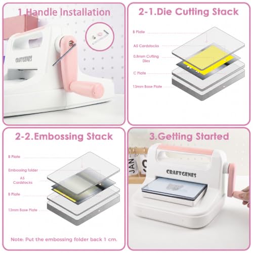 6 Inch Manual Die Cutting and Embossing Machine for Card Making
