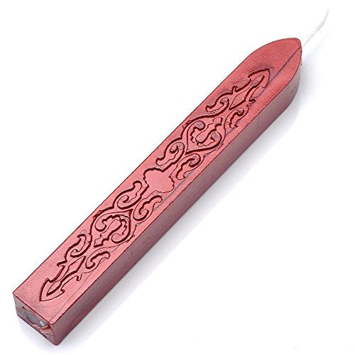 5 Pcs Sealing Wax Sticks with Wicks for Wax Seal Stamp (5 Count)