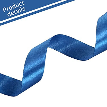 1 Inch x 100yds Navy Blue Satin Ribbon for Crafts (300 Foot)