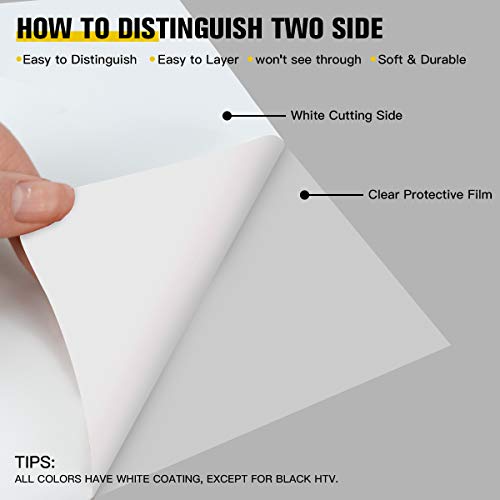 White Heat Transfer Vinyl HTV Bundle 10"x12"