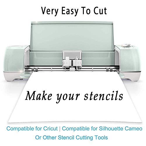 12 Pack 4 Mil Clear Mylar Stencil Sheets (12 Count)