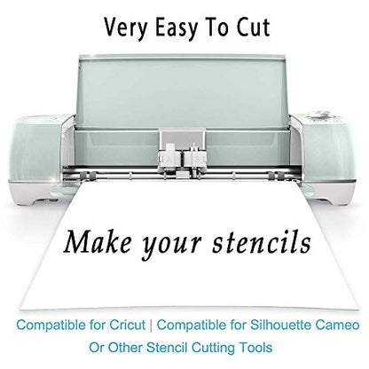15 Pack 6 Mil Clear Mylar Stencil Sheets (15 Count)