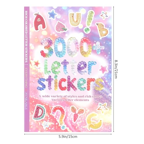 3000+ Pcs Alphabet Sticker for Journaling