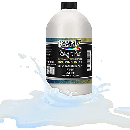 Pouring Masters Blue Interference Pearl Special Effects Acrylic Pouring Paint (32 Fl Oz)