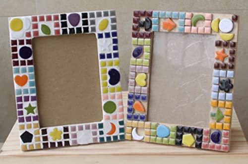 500g 1.1lb Random Color Irregular Ceramics Mosaic Tiles (16 Ounce)