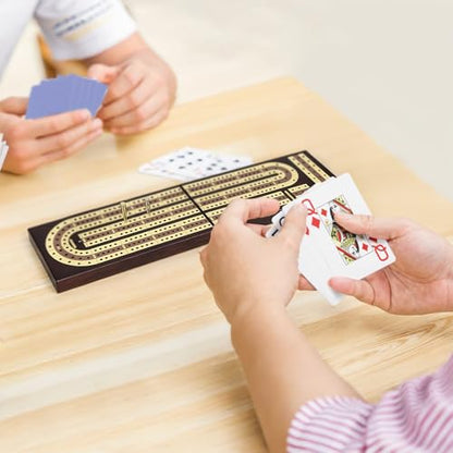 Foldable Wooden Cribbage Board Set