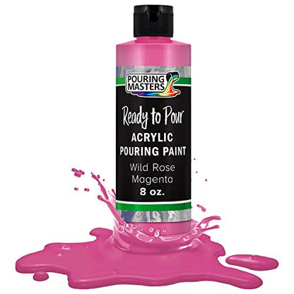 Pouring Masters Wild Rose Magenta Ready to Pour Acrylic Pouring Paint (8 Fl Oz)