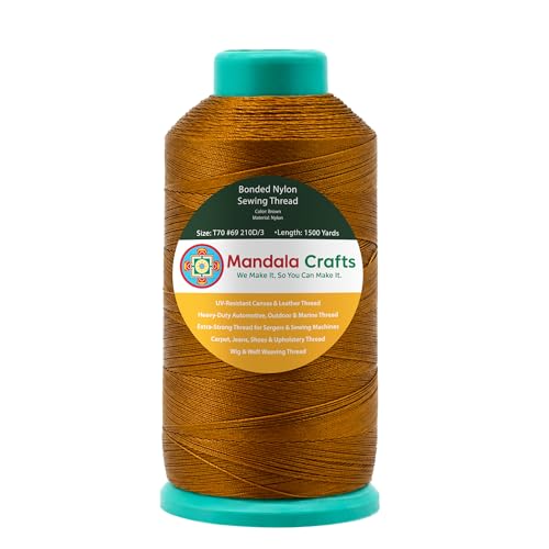 Size 69 210D T70 Brown Bonded Nylon Thread (4500 Foot)