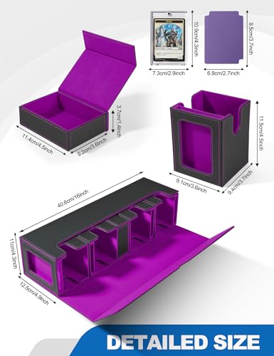 Card Deck Box for MTG with Commander Display